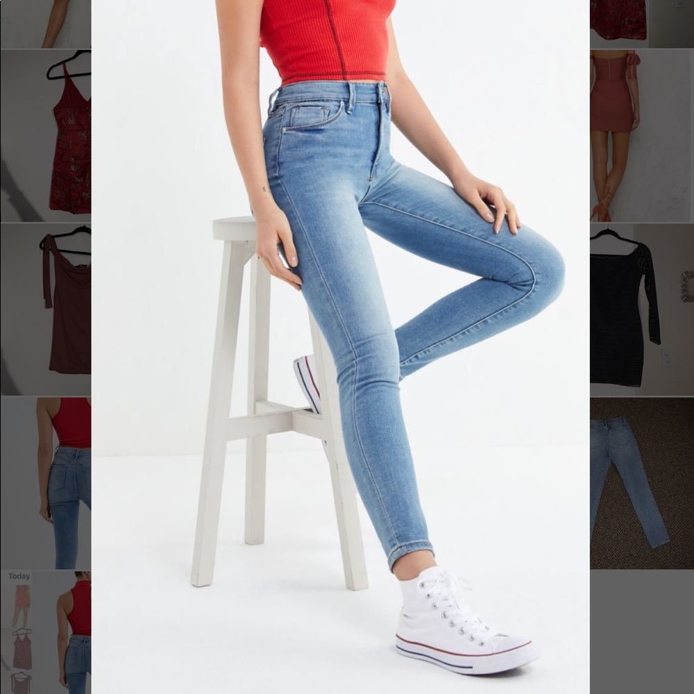 BDG Twig High-Rise Skinny Jeans- medium wash